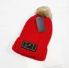 High-End Fur Ball Knitted Hat Designer Trendy Cute Woolen Cap Tall Crown Pullover Keep Warm Beanie Hats Retro Look Small