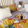 Bedding sets Svetanya Chinese Traditional Yellow Luxurious Set Egyptian Cotton Duvet Cover Queen King Size Linens Pillowcases 221205