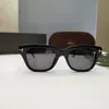 Óculos de sol pretos de placa de designer