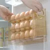 Outra organização de armazenamento de cozinha Flip-Type Eggs Rack Box Stand Stand para recipiente de organizador de geladeira Recipiente fresco 221205