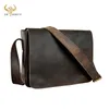 Evening S Real Leather Male Design Casual One Shoulder Messenger Fashion Crossbody Bag 13 "Laptop Satchel University Book Bag 3164 221205