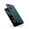 Étuis de téléphone antichoc pour Samsung Galaxy Z Fold 4/3, étui de protection magnétique en cuir PU de couleur Pure
