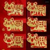 RAGAZZO RAGAGGIO 6 PC Buste rosse cinesi Anno del Tiger Hong Bao Lucky Money Pacchetti per le forniture di compleanno del Festival di primavera