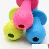 Dog Toys Chews 9Cmx3.7Cm Tpr Pacifier Shaped Dog Teething Chew Toy Interactive Teeth Cleaning Puppy Antibite Training Inventory Wh Dht0K