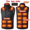 Gilets pour hommes en plein air USB veste de chauffage infrarouge hiver gilet chauffant électrique pour la randonnée sportive surdimensionné 5XL 221206