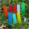 Tuindecoraties One Word Garden Decoraties Label Mini Plant Tags Marker Colourf Plastic Tag Colorfast Duurzame classificatie Pot Dhu8r