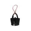 Genuine Leather Mini Vegetable Basket Handbag Pendant Creative Earphone Bag Ornaments Cute Bucket Bag Keychain Wholesale