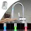 Bathroom Sink Faucets LED Water Faucet Light 3 Colors Changing Waterfall Glow Shower Stream Tap Universal Adapter Kitchen Accessories