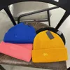 Women's Hats Winter Thick Warm Knitted Hats Solid Color Letter B Soft Hair Skullies Beanies