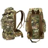 Borse da scuola 70L Tattiche militari impermeabili in nylon di grande capacità Molle Army Bag Uomo Zaino Zaino per escursioni da viaggio 221205