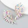스터드 귀걸이 화려한 다이아몬드 유럽계 미국인 과장 날개 모양 보헤미안 신부 패션 보석 액세서리