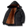 Men s Down Parkas Men Jacket Coats Thicken Warm Winter Windproof s Casual Mens Parka Hooded Outwear Cotton padded 5XL 221206