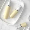 Packing Bottles 30Ml 50Ml 80Ml Pet Plastic Upscale Empty Vacuum Pump Bottle Airless Dispenser Jar Container For Lotion Makeup Cosmet Dhmol