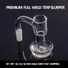 Full weld quartz terp slurper smoking accessories beveled edge grid bottom banger nail 10mm 14mm 18mm seamless blender