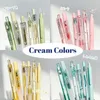 6pens Kawaii Gel Pen Color Highlighter Set School Students Writing Pens Lot Ins Korean Japanese Kawaii School Stationery Supply