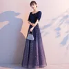 Etnisk klädstjärna Sky Qipao klänning glittrande stilig bankett veckad scenprestanda bling elegant cheongsam lapptäcke vestidos de feala