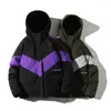 Männer Unten 2022 Streetwear Winter Jacke Herren Dicken Mantel Schnee Schwarz Parka Männlichen Warme Outwear Mode Mantel