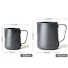 Coffee Pots 350/600Ml Nonstick Stainless Steel Espresso Coffee Pitcher Craft Latte Milk Jug Frothing 1400 V2 Drop Delivery Home Gard Dhquv