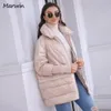 Parkas Marwin pour femmes, manteaux de canard blanc 90, vestes légères et épaisses, couleur unie, taille haute, veste chaude décontractée, 221205