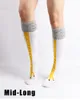 Женские носки зимняя осень 3 -й куриный припечаток забавный мультфильм бедра высокий носок мода милые дамы тонкие ноги косплей ноги
