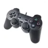 Controller di gioco Controller cablato Gamepad Doppia vibrazione Clear Joypad per 2 accessori per gamepad PS2