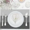 Table Mats Wipeable Placemats Heat Resistant Trace Free Kitchen Place Washable Simple Style Durable Supplies For Dinner