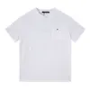 Men's T-Shirts Designer summer paris jacquard letter pocket print short sleeve t shirts cotton women Embroidered printing tee IMLW