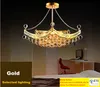 Lampadari di cristallo di lusso di grandi dimensioni Lampada da soffitto in cristallo trasparente Lustre Design per la casa Deco Light