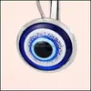 Cuelga la lámpara de la joyería de moda Símbolo turco Evil Eyes Cuelga los pendientes Cuentas de resina Blue Eye Earring 449 Z2 Drop Delivery Dh4Tn