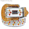 Designer Bb Simon Riemen voor Heren Dames Glanzende diamanten riem Zwart op Zwart Blauw wit veelkleurig met bling strasssteentjes als geschenk bait329G