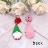 Boucles d'oreilles en peluche 1pair 35 mm CN Drop gnome Noël Bijoux en acrylique mignon pour les femmes