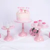 Bakeware Tools 20/25/30cm Cake Stand Home Party Display Wedding Decoration Wrought Iron Birthday Tray Dessert Desktop Cupcake Holder