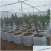 Planters Pots 11 حجم أكياس نباتية غير منسوجة قابلة لإعادة الاستخدام ناعمة عالية التنفس أواني زراعة حقيبة مع مقابض سعر زهرة كبيرة dhfmt