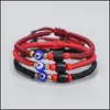 Charm armband rött rep tibetanska buddhist armband älskar lycklig mexikansk vänskap ondskapigt blått öga för kvinnor män 61 k2 droppleverans jud dhqia