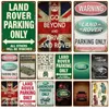 Land Car Metal Pintura MOTOR MOTOR RETRO LINA PLACA PLACE METAL WALL DECORES DE DECORA VINTAGE PLACA POSTER MAN Cave 20cmx30cm woo