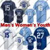 Baseballtröjor 2022 Anpassad 7 Bobby Witt Jr. 13 Salvador Perez Jersey Whit Merrifield Andrew Benintendi George Brett MJ Melendez Nicky Lopez Hunter Dozier