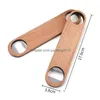 Öppnar Big Wood Handle Bartender Bottle Opener Wine Beer Soda Glass Cap Openers Kök Bar Tools Factory Inventory Wholesale Drop Dheov