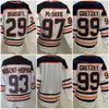 2023 Reverse Retro Hockey 97 Connor McDavid Jerseys 99 Wayne Gretzky 29 Leon Draisaitl 93 Ryan Nugent-Hopkins 36 Jack Campbell Stitched Team Azul Branco Laranja Esporte