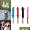 Autres fournitures pour chiens Sifflet pour chien de compagnie réglable Anti-aboiement Trasonic Sound Formation Flûte Animaux Interaction Discipline Fournitures Invento Dhq96