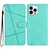 Étuis portefeuille en cuir à lignes verticales pour iPhone 15 14 Plus 13 12 Pro MAX 11 XS X 8 7 TPU Fashion Card Slot Holder Mobile Phone Flip Cover Business Skin Book Pouch