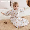 Sacchi a pelo Sacco a pelo Bambini Sleepwear Maniche rimovibili 02 anni Sacco a pelo 25 Tog Coperta anticalcio per bambini Trapunta 100% cotone 221205