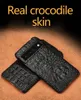 Подлинный корпус с реальной крокодильной кожей для Google Pixel 7 Pro 6 6a Alligator Cover Cover