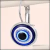 Cuelga la lámpara de la joyería de moda Símbolo turco Evil Eyes Cuelga los pendientes Cuentas de resina Blue Eye Earring 449 Z2 Drop Delivery Dh4Tn