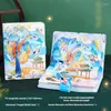 Chinese Style Notebook Colorful Inside Page Diary Girls Beautiful Hardcover Book Handbook Stationery