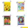 Gartendekorationen 30 x 45 cm Rasen dekorieren Sonnenblumenflaggen Wasserdichte Verschlüsselung Leinenflagge Festivalbanner Einfach zu installieren Beautif Fo Dhhq2