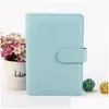 Notepads A6 Empty Notebook Binder Notepads 19X13Cm Loose Leaf Notebooks Without Paper Pu Faux Leather Er File Folder Spiral Planners Dhsas