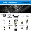 Voor BMW 2-serie G42 F44 2020-2021 Interieur Central Control Panel Deurhandgreep Koolstofvezel Sticker Sticker Sticker CAR Styling Accessorie