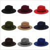 Bérets hiver automne laine femmes Fedora chapeau fascinateur dame papa Jazz parrain Steampunk Cloche casquette taille 56-58CM