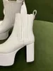 Femmes Designers Rois Monolith Bottes Cheville Nylon Combat Boot en cuir véritable Designer hiver Martin pochette attachée aux chevilles avec boîte -NN003