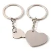 Fashion Keyring Key Fob Creative KeyChains Wedding Favors Couple My Heart Key chains Zinc Alloy Silver Plated Lovers Gift